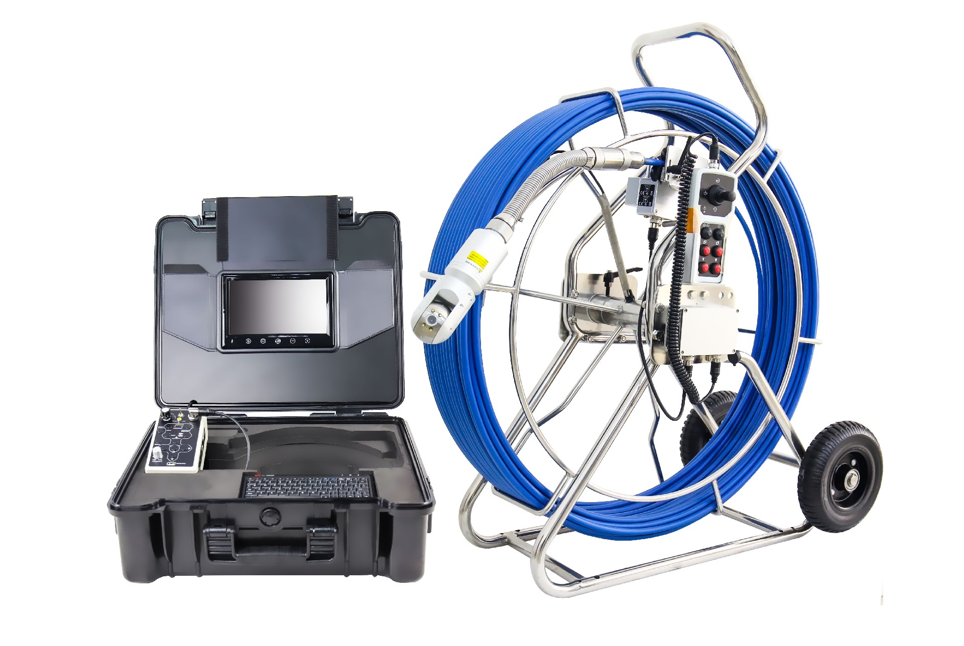 A4-C50PT كاميرا فحص أنابيب الصرف الصحي مع كاميرا إمالة عموم سطوع LED قابل للتعديل